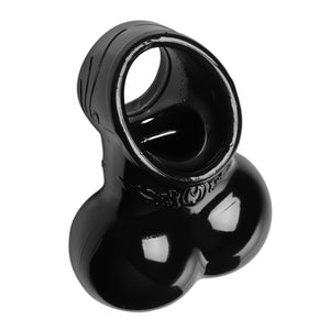 'Squeeze My Sac Cock Ring Dubbel - Zwart' - EroticToyzCockringenXR Brands