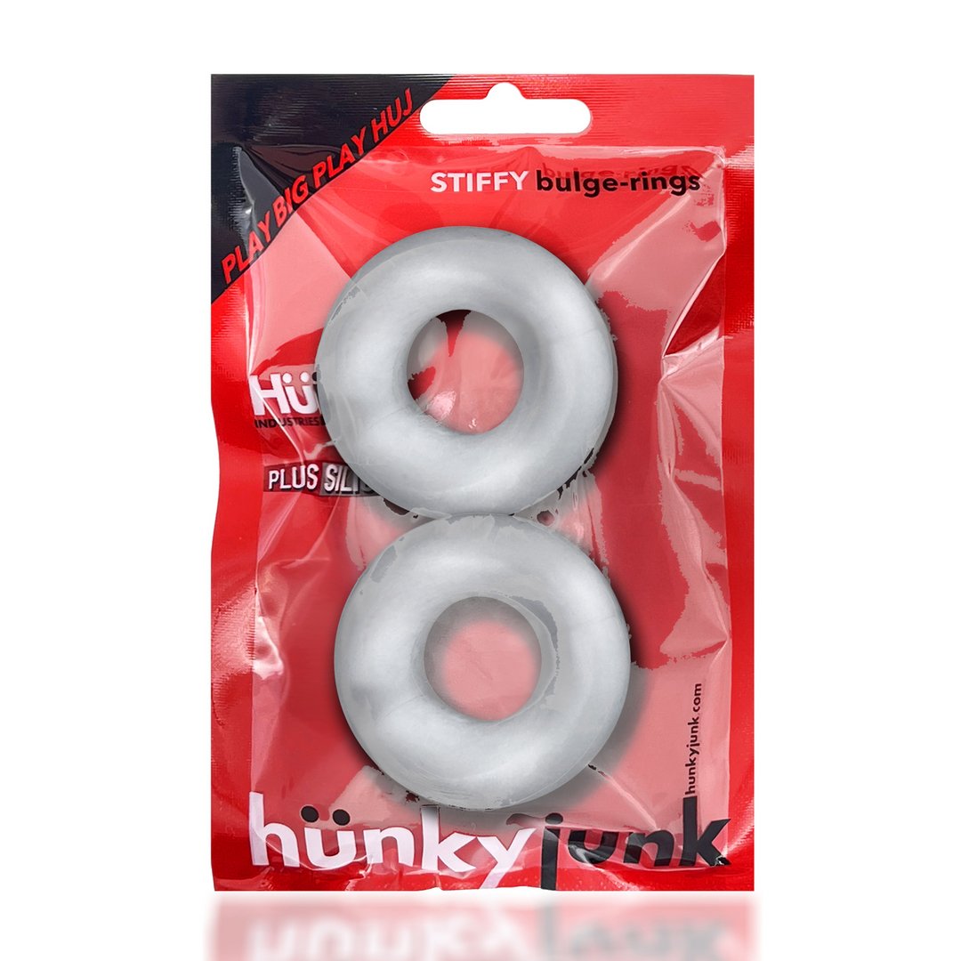 Stiffy NoRoll Cock Rings 2 Stuks - Transparant - EroticToyzCockringenHunkyjunk