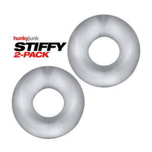 Stiffy NoRoll Cock Rings 2 Stuks - Transparant - EroticToyzCockringenHunkyjunk