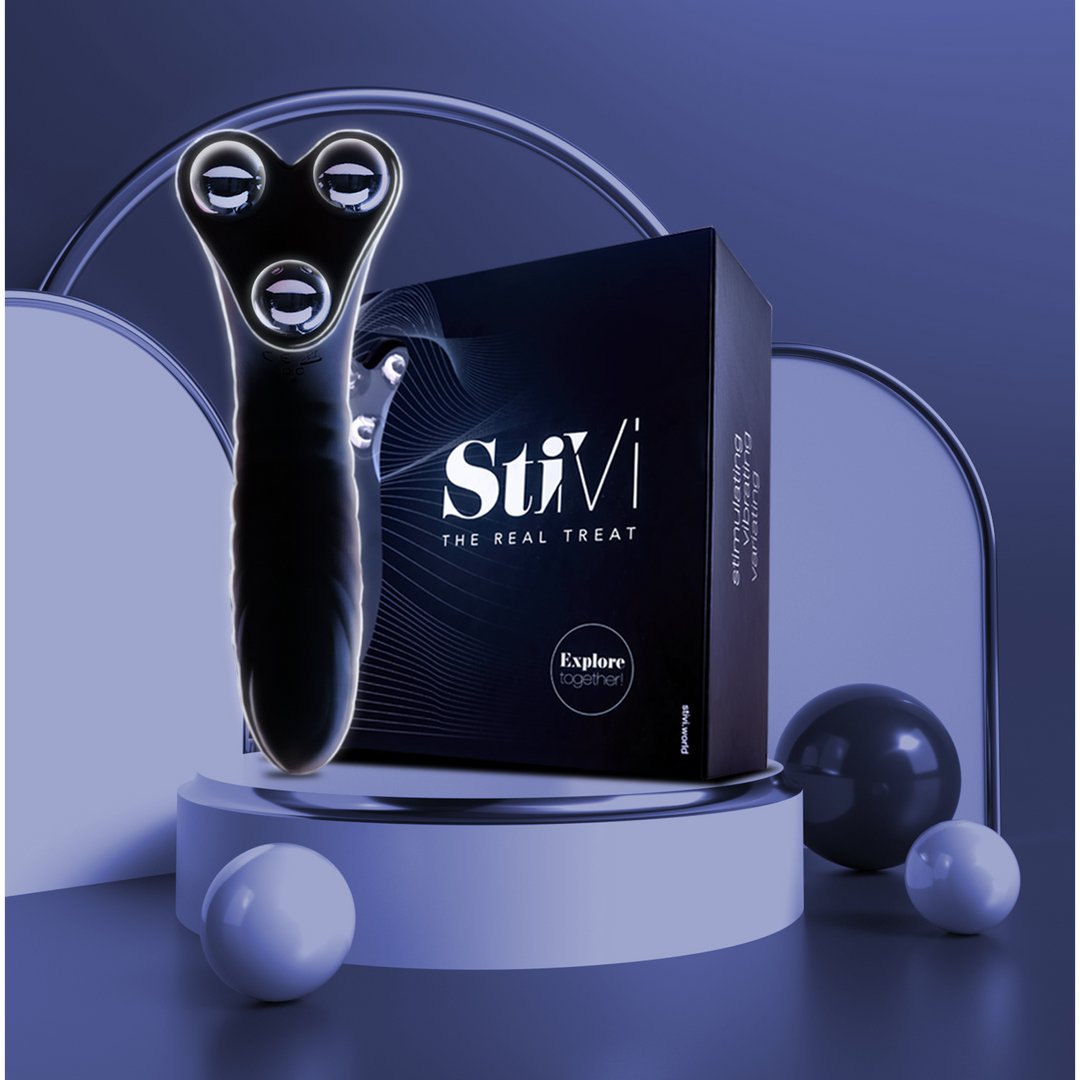 StiVi Koppel Vibrator met 3 Motoren - Zwart - EroticToyzDuo - VibratorsHOT