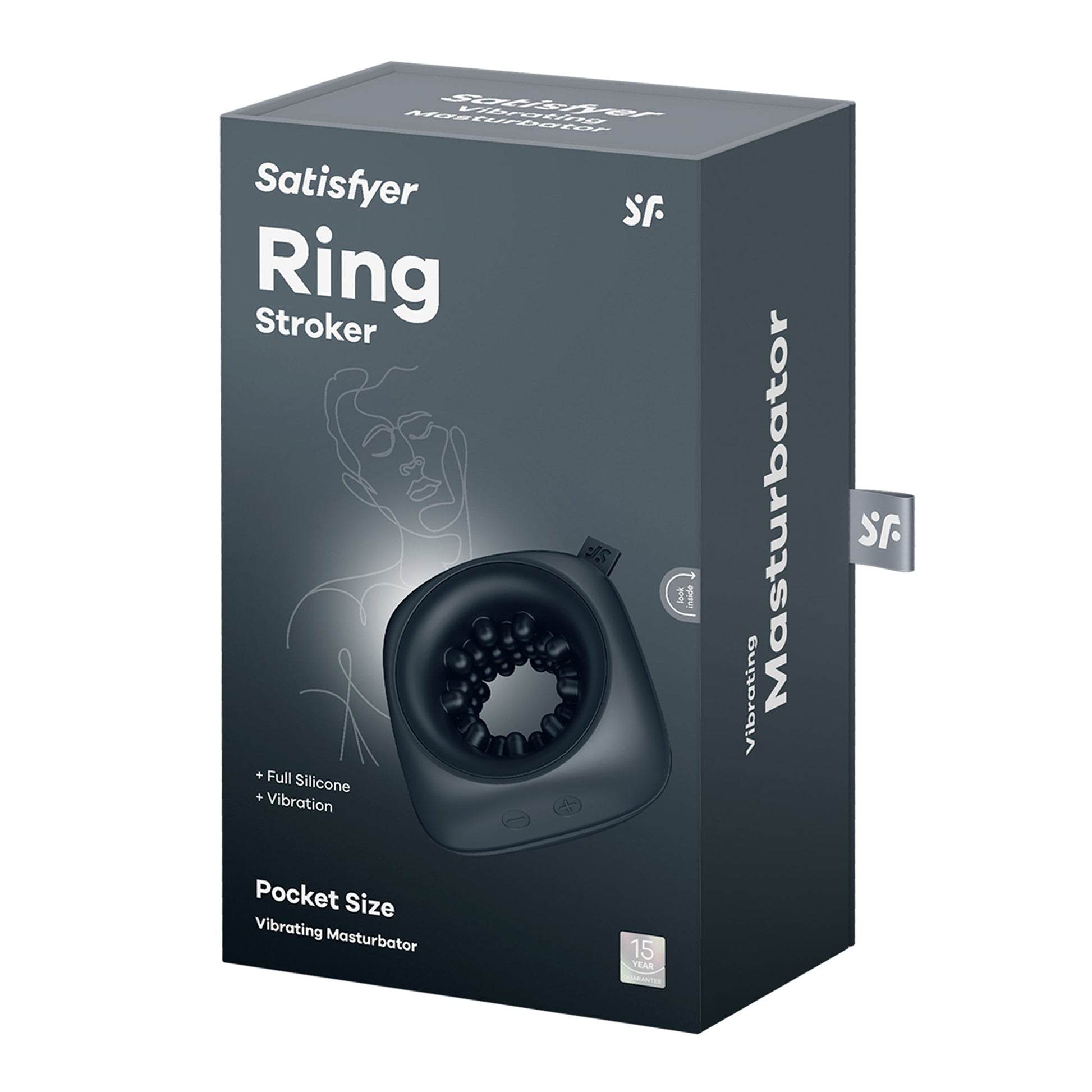 Stroker Masturbator - Zwart - Pleasureplay Producten,Toys,Toys voor Mannen,Cockringen,Masturbators Strokers,Vibrerende Masturbator,Binnenkort Verwacht,,MannelijkSatisfyer
