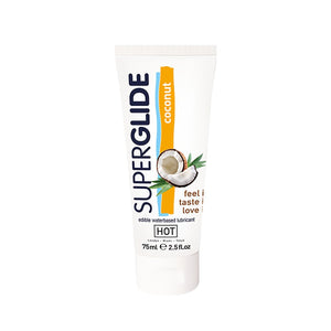 Superglide Eetbare Glijmiddel op Waterbasis - 75 ml - EroticToyzProducten,Veilige Seks, Verzorging Hulp,Glijmiddelen,Glijmiddelen met Smaak,Eetbaar,,GeslachtsneutraalHOT