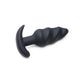 Swirl Vibrating Silicone Butt Plug met Draadloze Bediening - Zwart - EroticToyzButtplugs Anale Dildo's VibrerendXR Brands