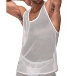 Tank Top - XL - White - EroticToyzProducten,Lingerie,Lingerie voor Hem,T - Shirts / Tops,,MannelijkMale Power