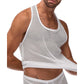 Stretch Visnet Tanktop - XL - Wit - Pleasureplay T-Shirts / TopsMale Power