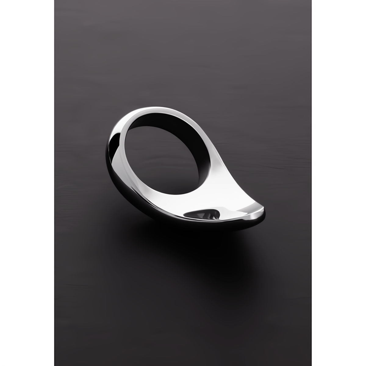 Teardrop Cockring - 50mm Roestvrij Staal - Pleasureplay CockringenSteel by Shots