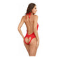 Teddy Lingerie - One Size - Rood - Pleasureplay Bodysuits TeddiesDreamgirl