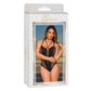 Teddy Met Veterdetail - Zwart - Pleasureplay Bodysuits TeddiesMagic Silk