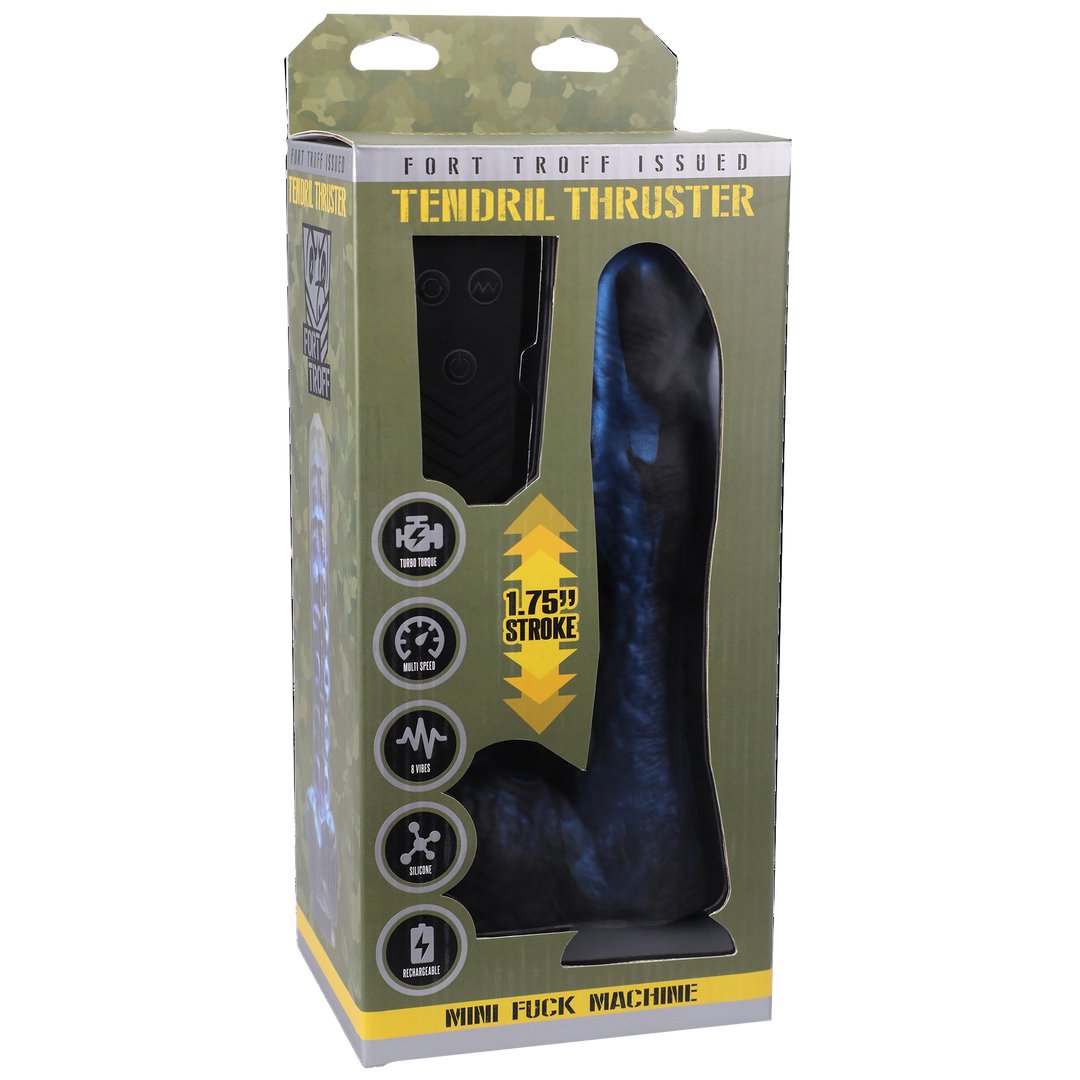 Tendril Thruster Mini Fuck Machine Met 8 Standen en Afstandsbediening - Zwart - EroticToyzRealistische VibratorsDoc Johnson