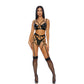 Lingerieset Met Luipaardprint - L - Zwart - Pleasureplay 3 - Delige SetForplay