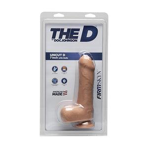 'The D Uncut Realistische Dildo Met Ballen 18 cm - Huidkleur' - EroticToyzRealistische Dildo'sDoc Johnson