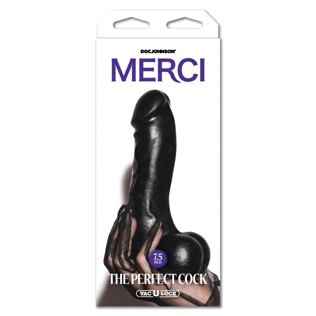 'The Perfect Cock Dildo 19 cm - Zwart' - EroticToyzRealistische Dildo'sDoc Johnson