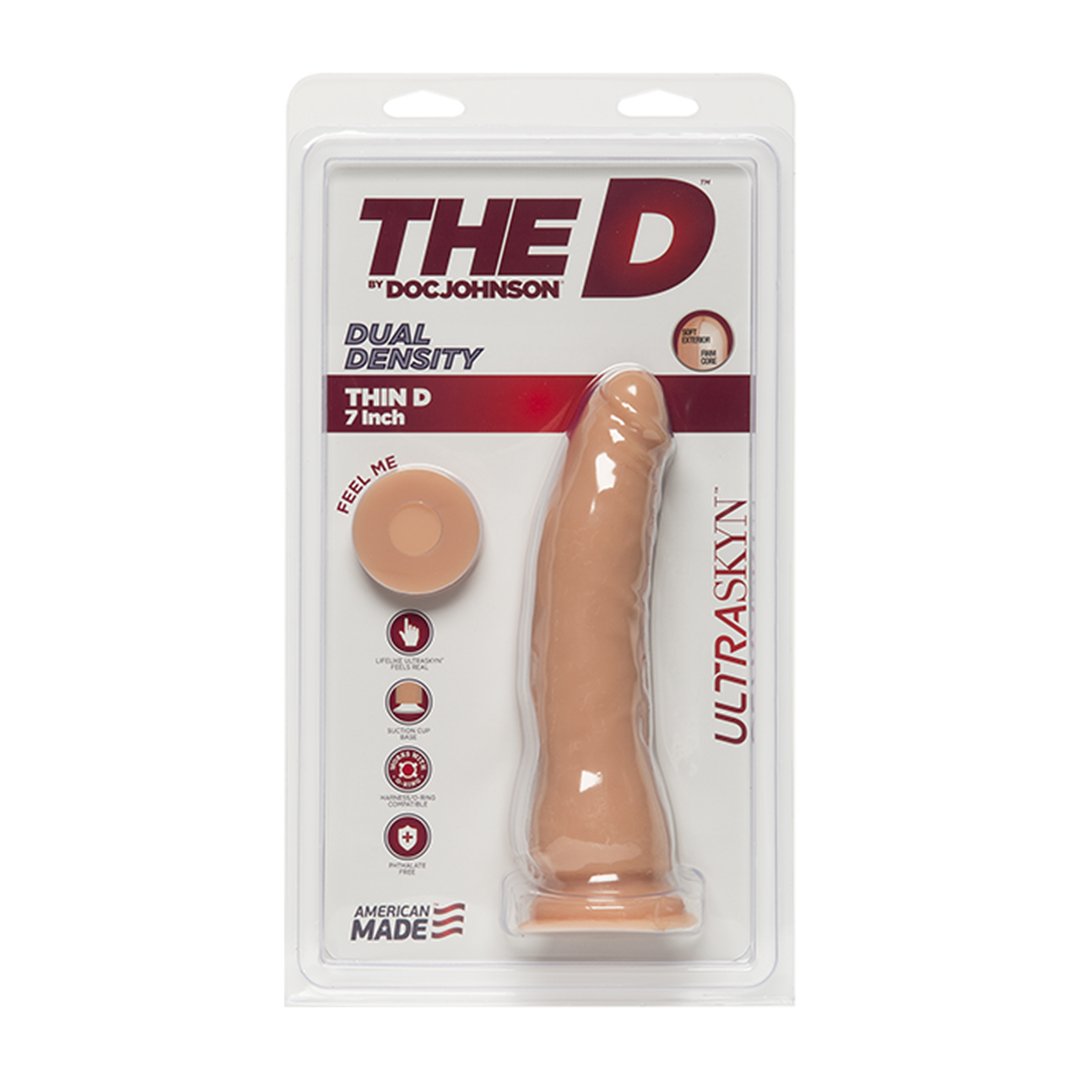 Thin D - 18 cm - EroticToyzProducten,Toys,Dildos,Realistische Dildo's,,GeslachtsneutraalDoc Johnson