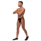 Thong met Kooi Stijl - Zwart - M - Pleasureplay StringsMale Power
