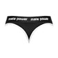 Thong - Zwart - M - Pleasureplay StringsMale Power