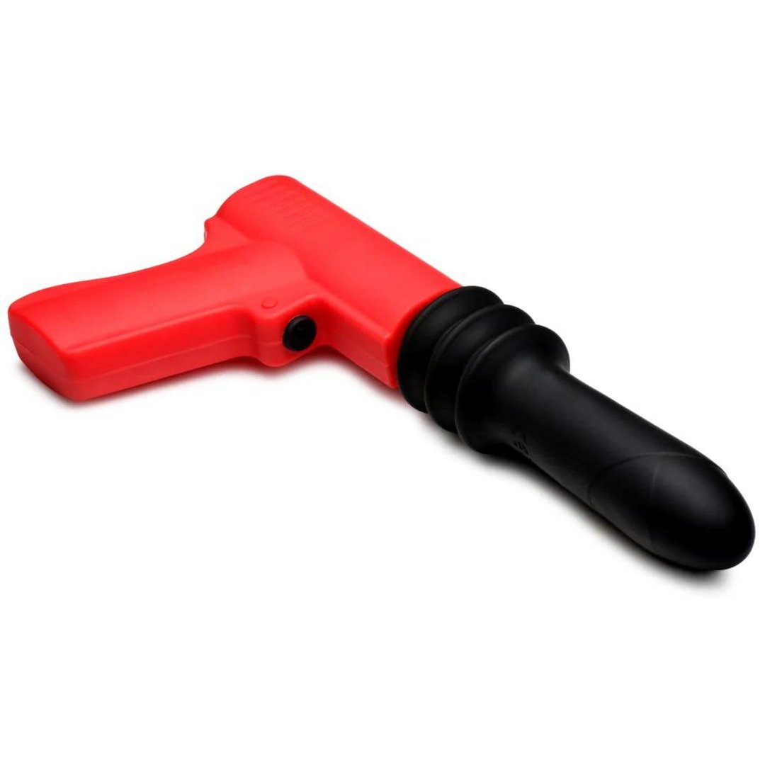 Thrusting Pistola Vibrator - Red - EroticToyzProducten,Toys,Vibrators,Thrusting Vibrators,,GeslachtsneutraalXR Brands