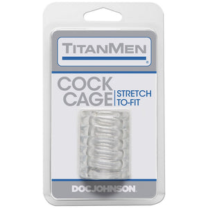 'TitanMen Cock Cage Sil - A - Gel - Zwart' - EroticToyzCockringenDoc Johnson