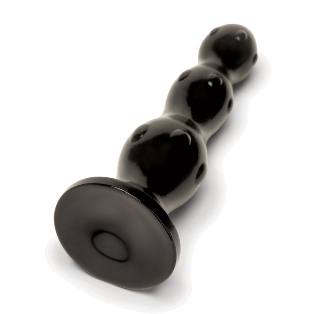 'Triple Beaded Butt Plug - Zwart 24 cm' - EroticToyzButtplugs Anale Dildo's Niet VibrerendProwler Red