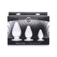 'Triple Cones Butt Plug Set 3 Stuks - Transparant' - EroticToyzButtplugs Anale Dildo's Niet VibrerendXR Brands