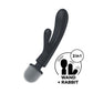 Hybride Wand Vibrator - Grijs - Pleasureplay Rabbit VibratorsSatisfyer
