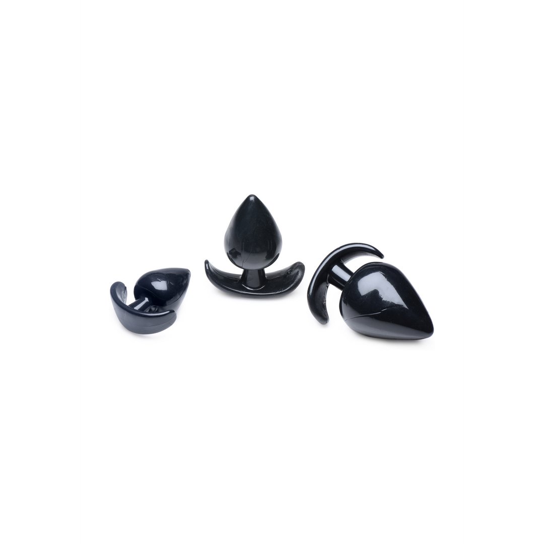 Triple Spades - 3 Piece Anal Plug Set - EroticToyzProducten,Toys,Anaal Toys,Buttplugs Anale Dildo's,Buttplugs Anale Dildo's Niet Vibrerend,,GeslachtsneutraalXR Brands