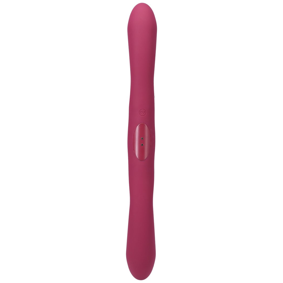 'TRYST Duet Dubbele Vibrator met Draadloze Afstandsbediening - Berry' - EroticToyzDuo - VibratorsDoc Johnson