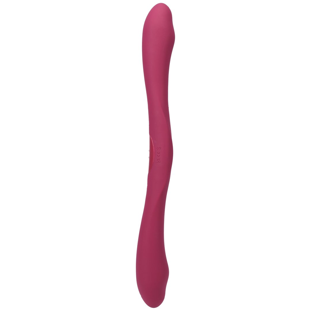 'TRYST Duet Dubbele Vibrator met Draadloze Afstandsbediening - Berry' - EroticToyzDuo - VibratorsDoc Johnson