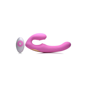 U - Pulse - Silicone Pulsating and Vibrating Strapless Strap - On - EroticToyzProducten,Toys,Vibrators,Strap On Vibrators,Strapless,,VrouwelijkXR Brands