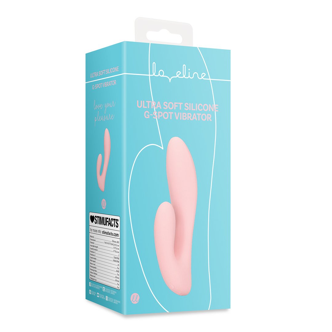 'UltraSilk G - Spot Vibrator 19 cm - Zwart Siliconen' - EroticToyzG - Spot VibratorLoveline by Shots