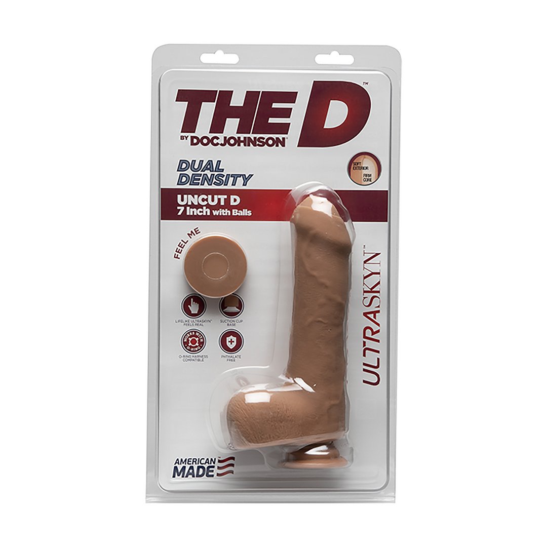 'Uncut D Realistische Dildo Met Zuignap 18 cm - Huidkleur' - EroticToyzRealistische Dildo'sDoc Johnson