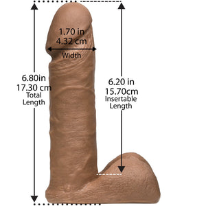 UR3 Cock - 16 cm - Brown - EroticToyzProducten,Toys,Dildos,Realistische Dildo's,,GeslachtsneutraalDoc Johnson