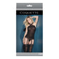 Coquette Halternek Bodystocking Zwart - Pleasureplay BodystockingsCoquette