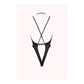 Mesh Halter Tie - Up Teddy - XL - Zwart - Pleasureplay Bodysuits TeddiesAllure