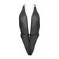 Mesh Halter Tie - Up Teddy - XL - Zwart - Pleasureplay Bodysuits TeddiesAllure