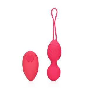 Vibrating Egg with Remote Control - Strawberry Red - EroticToyzProducten,Toys,Vibrators,Vibrerende Eitjes,,VrouwelijkLoveline by Shots