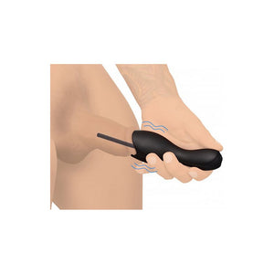 'Vibrating Penis Head Teaser met Urethrale Geluiden - Zwart 14,6 cm' - EroticToyzPenis Hoofd TeaserXR Brands