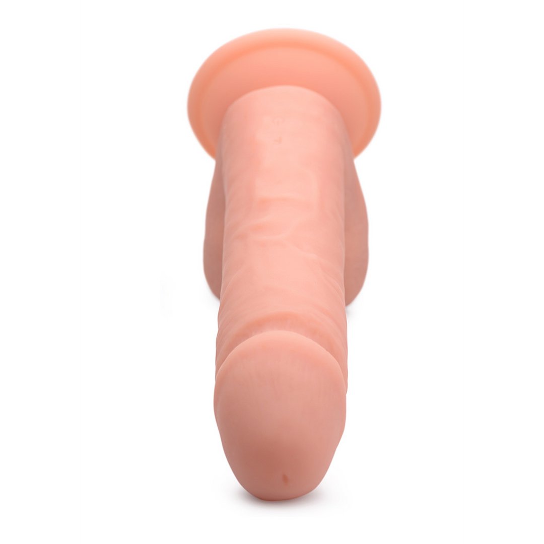 Vibrerende Afstandsbediening Silicone Dildo met Ballen - 20,5 cm - EroticToyzRealistische VibratorsCurve Toys