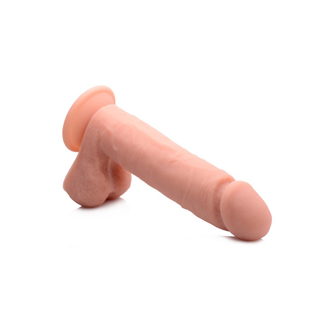 Vibrerende Afstandsbediening Silicone Dildo met Ballen - 23 cm - EroticToyzRealistische VibratorsCurve Toys