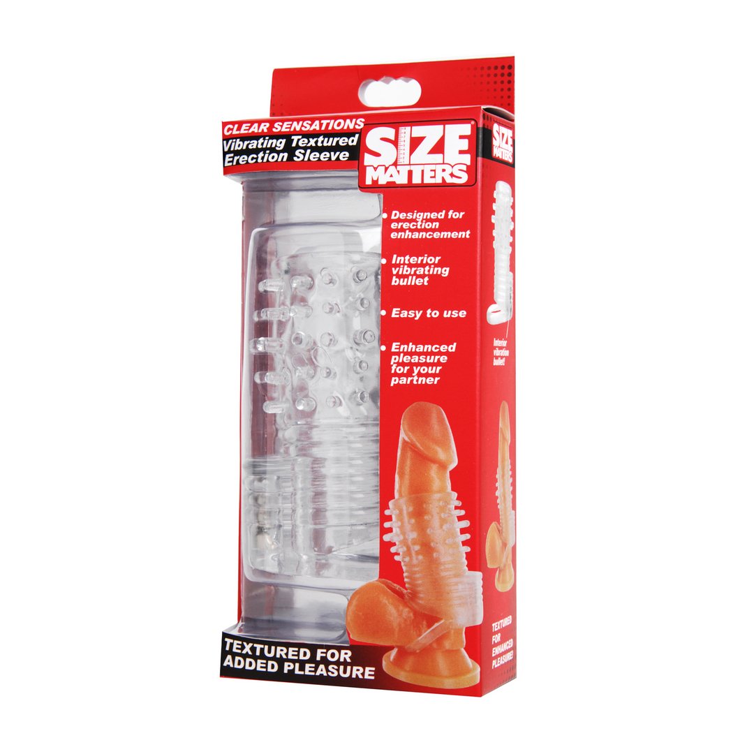 Vibrerende Erection Sleeve - Transparant 9 cm - EroticToyzPenis SleeveXR Brands