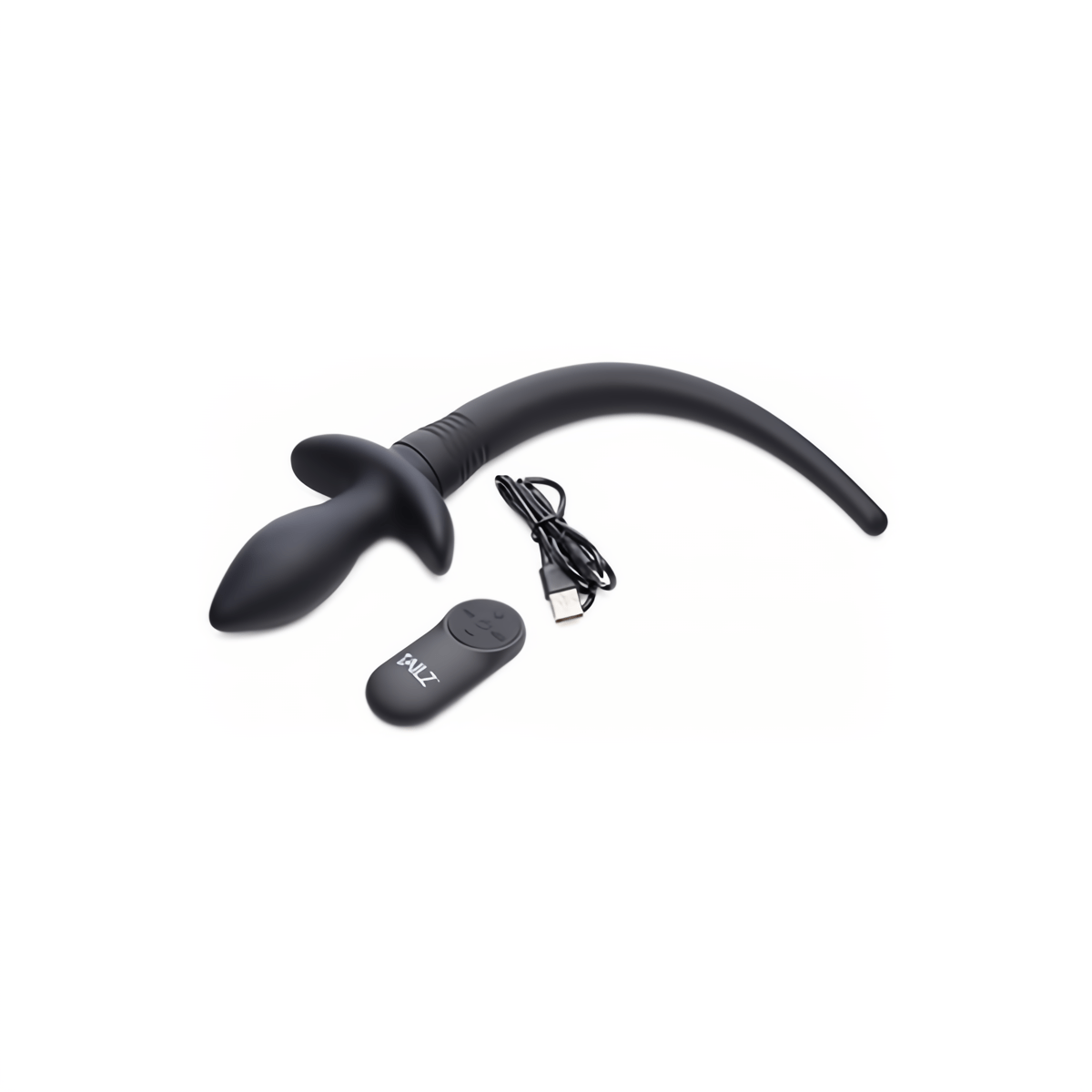 Vibrerende Puppy Staart Butt Plug - Zwart - Pleasureplay Buttplugs Anale Dildo's VibrerendXR Brands