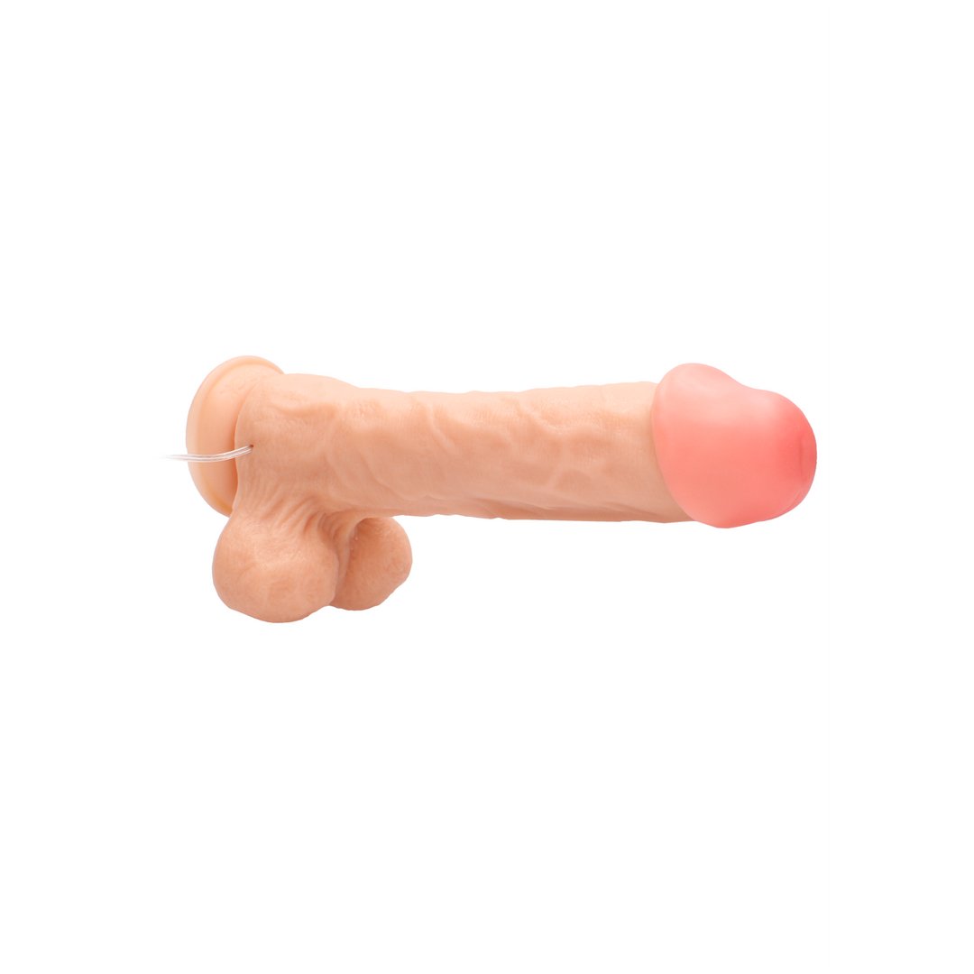 Vibrerende Realistische Dildo met Scrotum - 28 cm - EroticToyzRealistische VibratorsRealRock by Shots