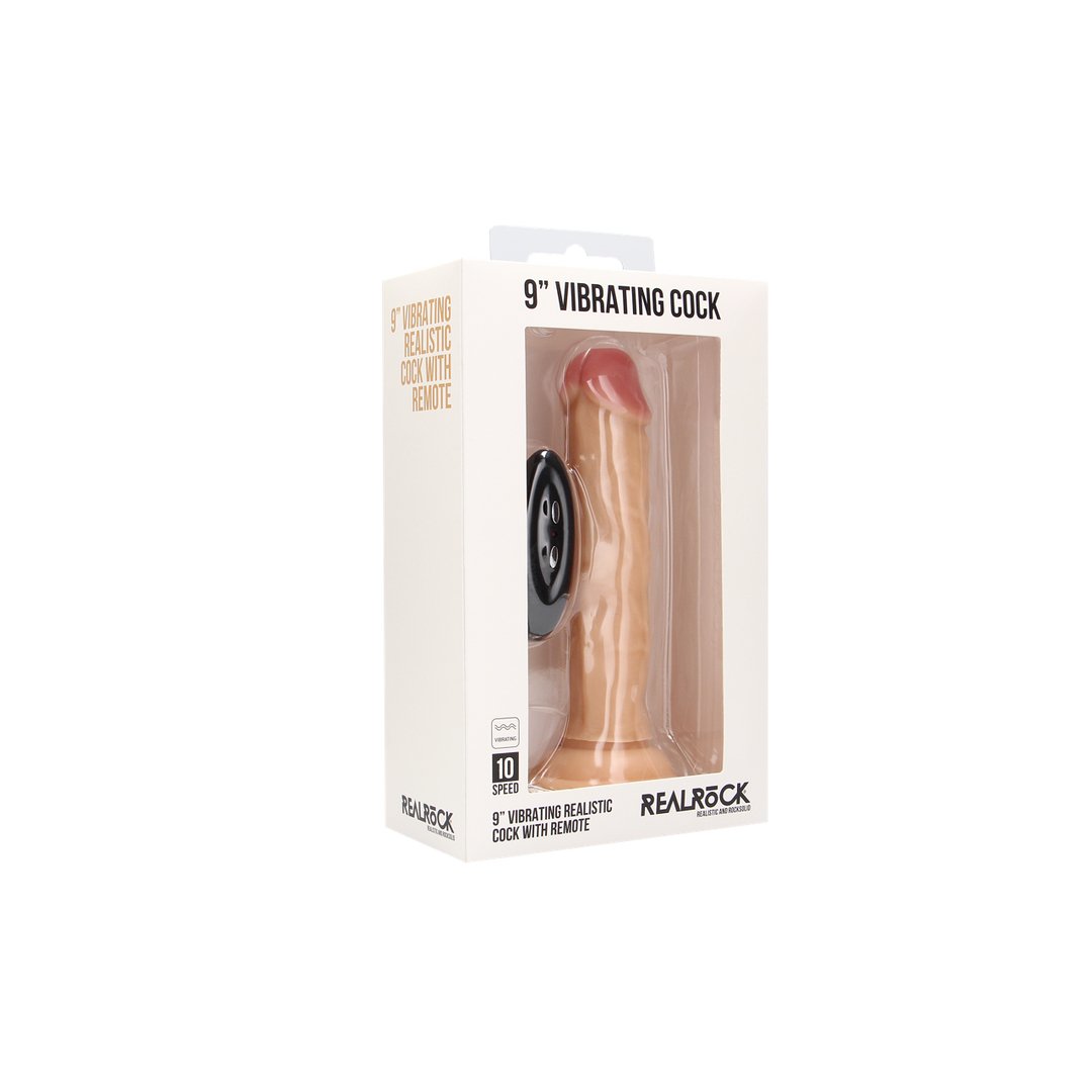 Vibrerende Realistische Dildo Met Zuignap - 23 cm - EroticToyzRealistische VibratorsRealRock by Shots