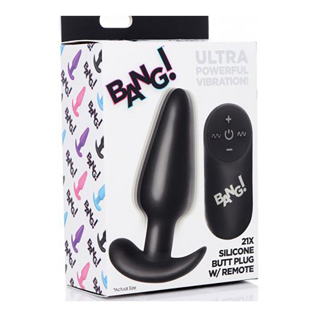 Vibrerende Siliconen Buttplug met Afstandsbediening en 21 Vibratiepatronen - EroticToyzButtplugs Anale Dildo's VibrerendXR Brands