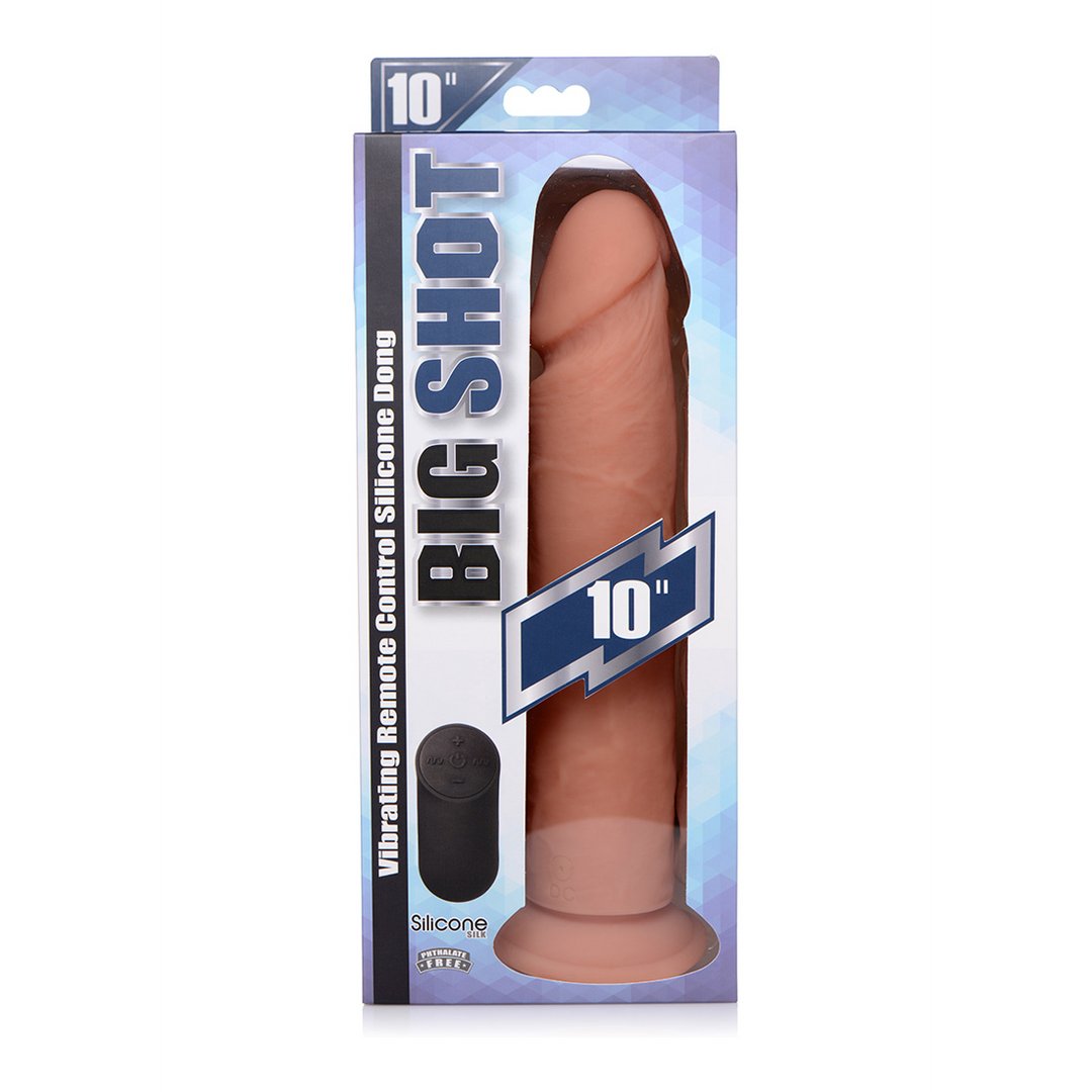 Vibrerende Siliconen Dildo met Afstandsbediening - 25,5 cm - EroticToyzRealistische VibratorsCurve Toys