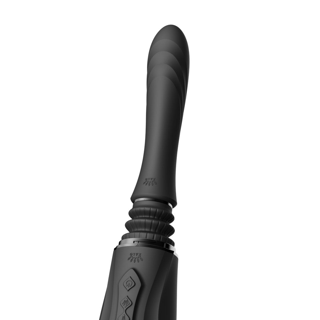 Vibrerende Stootsextoy Met Zuignap - Obsidian Zwart - EroticToyzVerwarmende VibratorsZalo