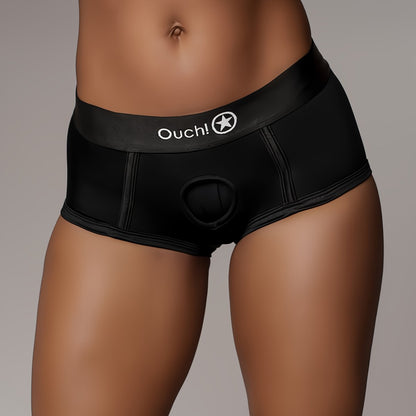 Vibrerende Strap - on Boxer - L - Zwart - EroticToyzVibrerende SlipjesOuch! by Shots