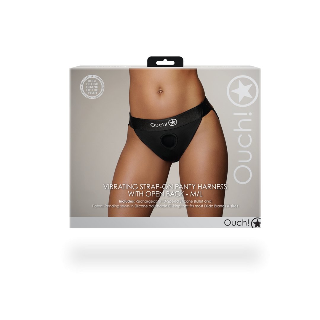 Vibrerende Strap - On Boxer - L - Zwart - EroticToyzVibrerende SlipjesOuch! by Shots