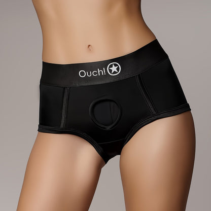 Vibrerende Strap - on Boxer - S - Zwart - EroticToyzVibrerende SlipjesOuch! by Shots