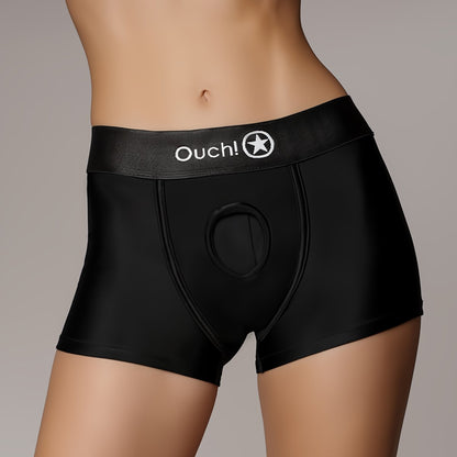 Vibrerende Strap - on Boxer - Zwart - S - EroticToyzVibrerende SlipjesOuch! by Shots