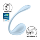Wearable Vibrator - Lichtblauw - Pleasureplay Producten,Toys voor Koppels,Duo - Vibrators,Duo - Vibrators,Binnenkort Verwacht,Nieuwe Producten,,VrouwelijkSatisfyer